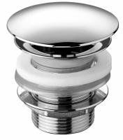 Донный клапан Sanindusa для раковин без перелива (всегда открыт) 4V9711, хром