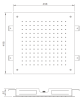 Верхний душ Sanindusa Square 5719111 Верхний душ Sanindusa Square 5719111