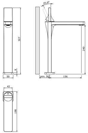 Смеситель для раковины Sanindusa Line 42 555430110, белый