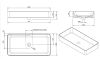Раковина накладная 80x40 Sanindusa Sanlife 136749004