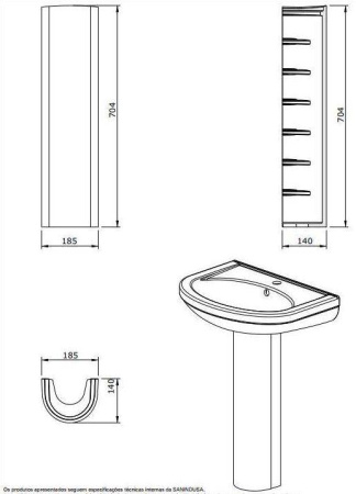 Пьедестал Sanindusa Cetus 135200004