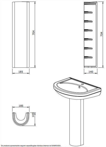 Пьедестал Sanindusa Cetus 135200004