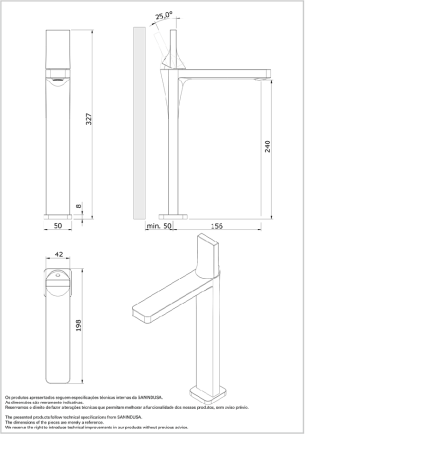 Смеситель для раковины Sanindusa Line 42 555430111
